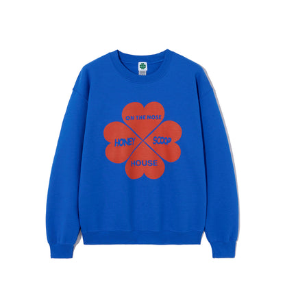 CLOVER LOGO CREW SWEATSHIRT ROYAL